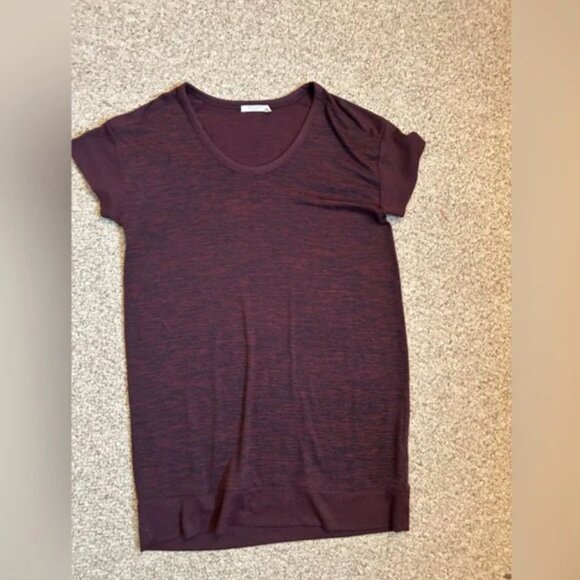 Anthropologie Rag & bone shift dress stretchy dress cranberry color size L - Picture 3 of 7